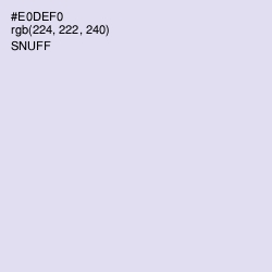#E0DEF0 - Snuff Color Image
