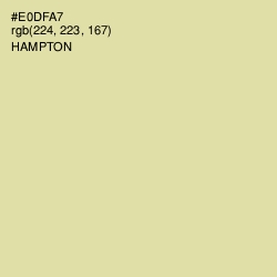 #E0DFA7 - Hampton Color Image