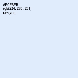 #E0EBFB - Mystic Color Image