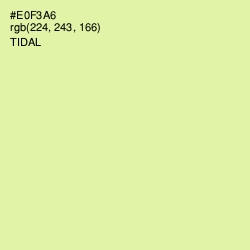 #E0F3A6 - Tidal Color Image