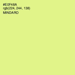 #E0F48A - Mindaro Color Image
