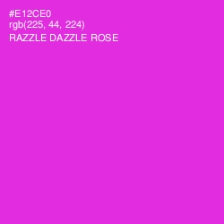 #E12CE0 - Razzle Dazzle Rose Color Image