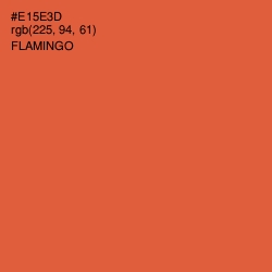 #E15E3D - Flamingo Color Image