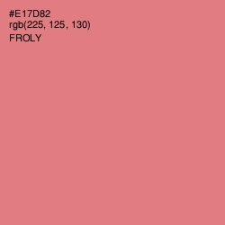 #E17D82 - Froly Color Image