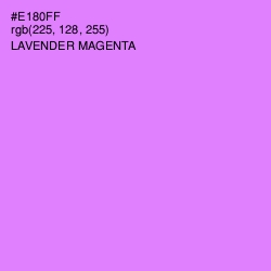 #E180FF - Lavender Magenta Color Image