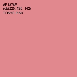 #E1878E - Tonys Pink Color Image