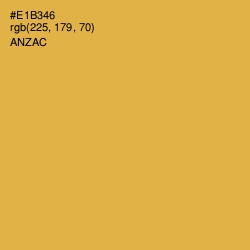 #E1B346 - Anzac Color Image