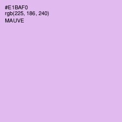 #E1BAF0 - Mauve Color Image