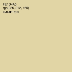 #E1D4A5 - Hampton Color Image
