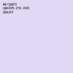 #E1D8F3 - Snuff Color Image