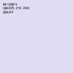 #E1DBF4 - Snuff Color Image