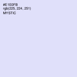 #E1E0FB - Mystic Color Image