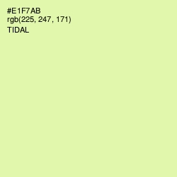 #E1F7AB - Tidal Color Image