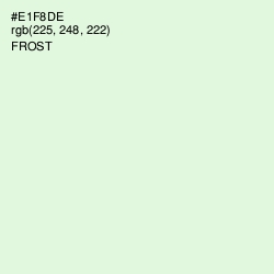 #E1F8DE - Frost Color Image