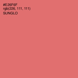 #E26F6F - Sunglo Color Image