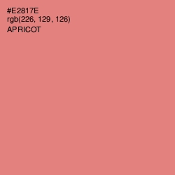 #E2817E - Apricot Color Image