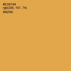 #E2A74A - Anzac Color Image