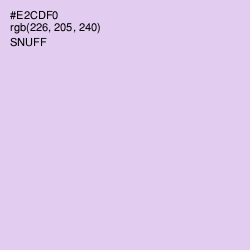 #E2CDF0 - Snuff Color Image