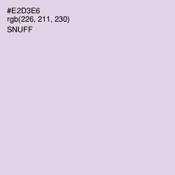 #E2D3E6 - Snuff Color Image