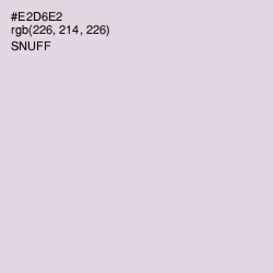 #E2D6E2 - Snuff Color Image