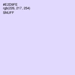 #E2D9FE - Snuff Color Image