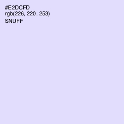 #E2DCFD - Snuff Color Image