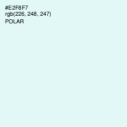 #E2F8F7 - Polar Color Image