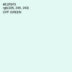 #E2F9F3 - Off Green Color Image