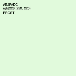 #E2FADC - Frost Color Image