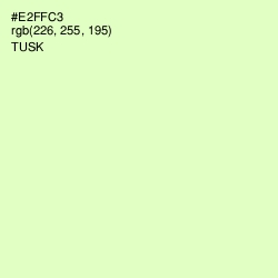 #E2FFC3 - Tusk Color Image