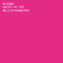 #E32B85 - Wild Strawberry Color Image