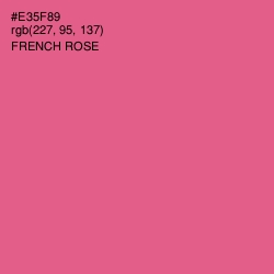 #E35F89 - French Rose Color Image