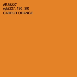 #E38227 - Carrot Orange Color Image