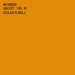 #E38B09 - Golden Bell Color Image