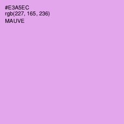 #E3A5EC - Mauve Color Image