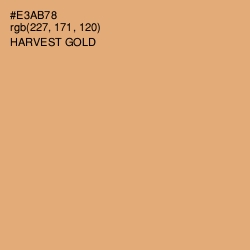 #E3AB78 - Harvest Gold Color Image