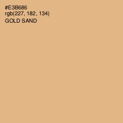 #E3B686 - Gold Sand Color Image