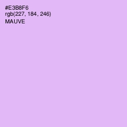 #E3B8F6 - Mauve Color Image