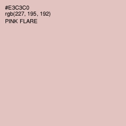 #E3C3C0 - Pink Flare Color Image