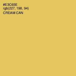 #E3C65E - Cream Can Color Image