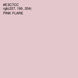 #E3C7CC - Pink Flare Color Image