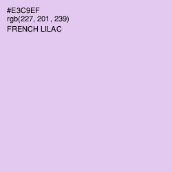 #E3C9EF - French Lilac Color Image