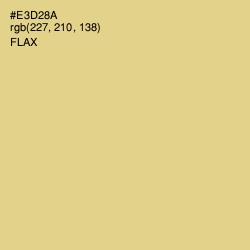 #E3D28A - Flax Color Image