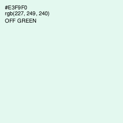 #E3F9F0 - Off Green Color Image
