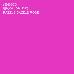 #E436C0 - Razzle Dazzle Rose Color Image