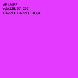 #E439FF - Razzle Dazzle Rose Color Image