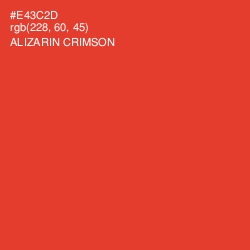 #E43C2D - Alizarin Crimson Color Image