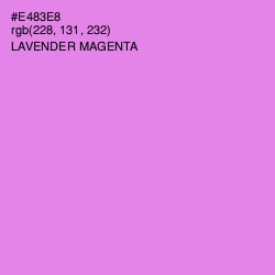 #E483E8 - Lavender Magenta Color Image