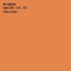 #E4864B - Tan Hide Color Image