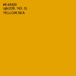 #E4A300 - Yellow Sea Color Image